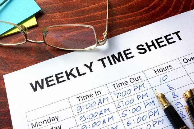 Weekly Time Sheet - Overtime Pay